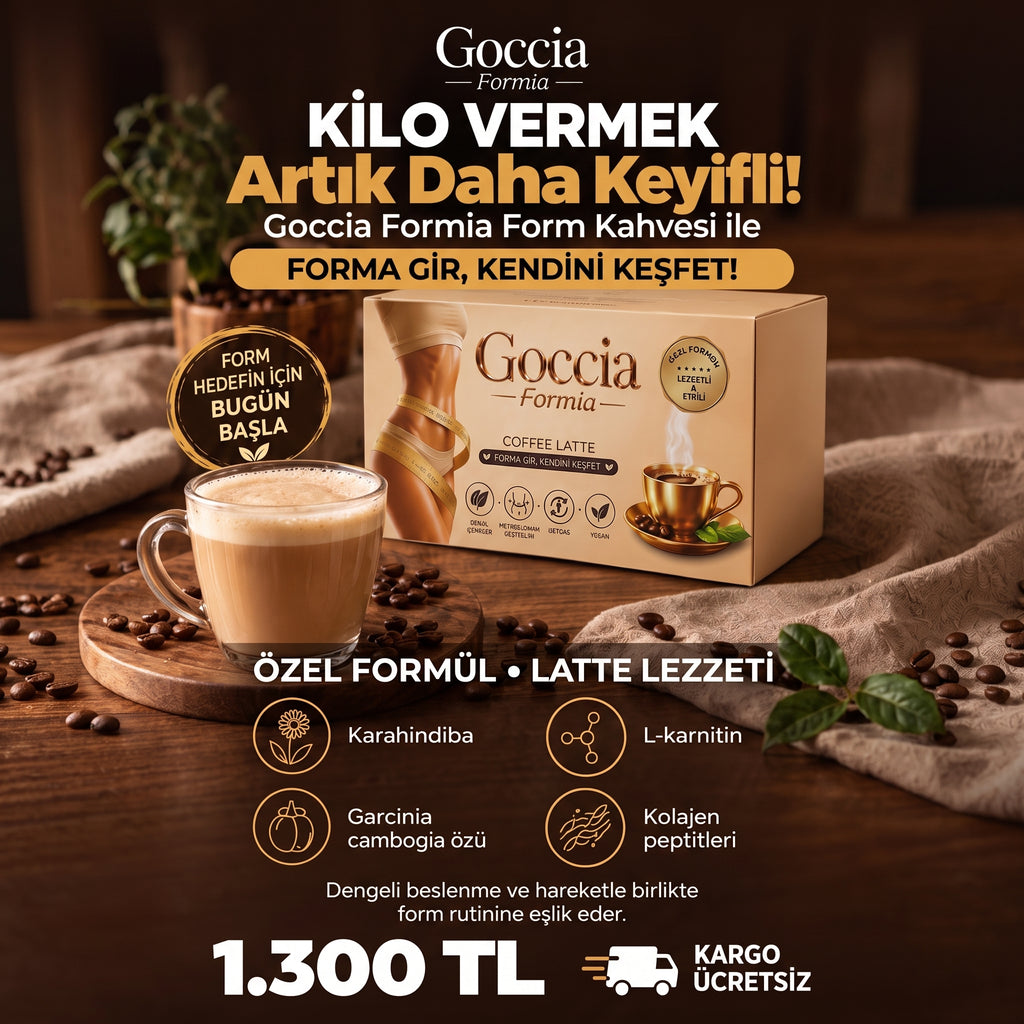 Goccia Formla Yağ Yakıcı ve Ödem Attırıcı Diyet Kahvesi